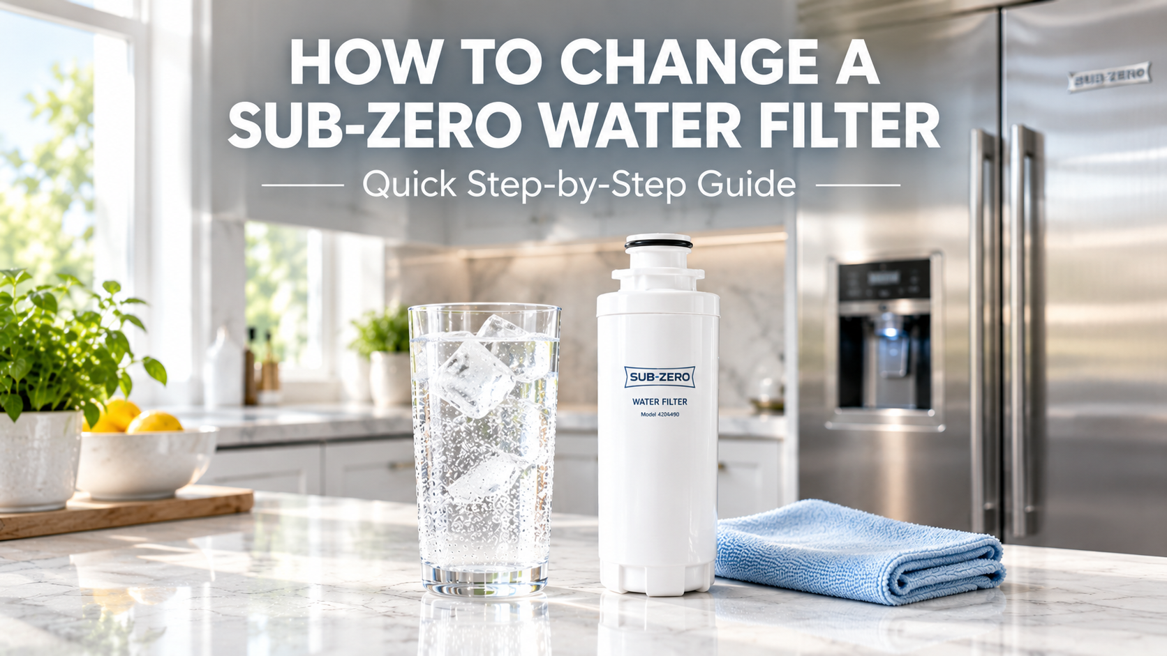 How To Change Sub Zero Water Filter